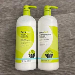 DEVA CURL DECADENCE CONDITIONER AND NO POO SHAMPOO, 32 Oz.